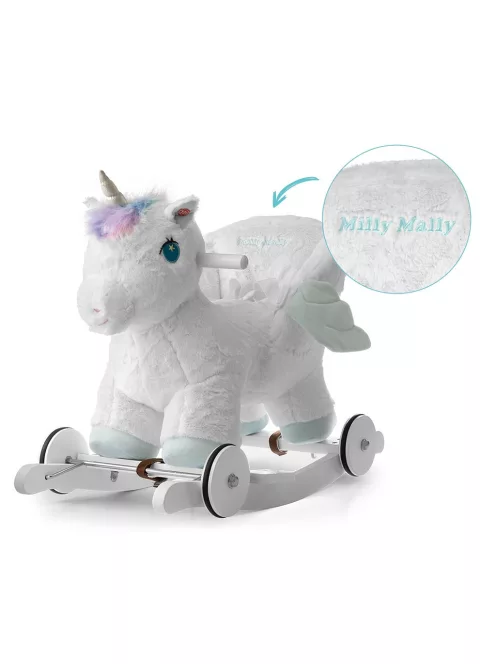 Ringató hinaló dallammal és kerekekkel Milly Mally Polly Unikornis