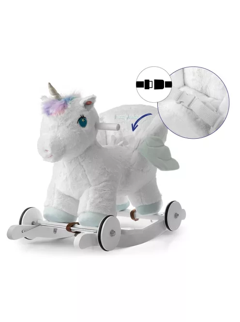 Ringató hinaló dallammal és kerekekkel Milly Mally Polly Unikornis