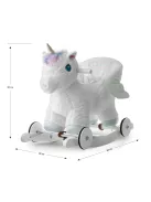 Ringató hinaló dallammal és kerekekkel Milly Mally Polly Unikornis