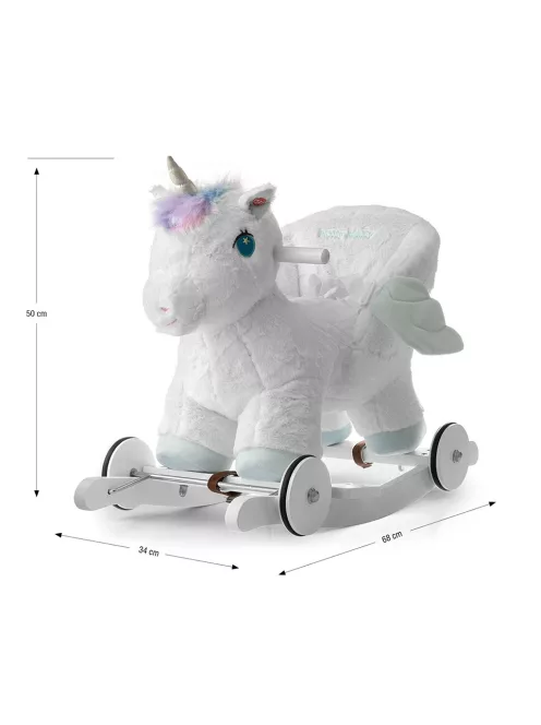 Ringató hinaló dallammal és kerekekkel Milly Mally Polly Unikornis