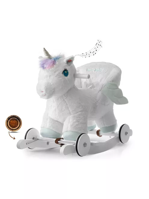 Ringató hinaló dallammal és kerekekkel Milly Mally Polly Unikornis