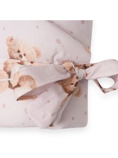 Gyerek pólya New Baby Love Teddy bear 80x80 cm pink