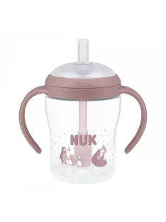   NUK Perfect Match tanuló cumisüveg szívószállal BEAR 150 ml