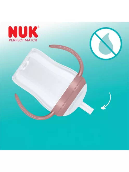 NUK Perfect Match tanuló cumisüveg szívószállal BEAR 150 ml