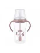 NUK Perfect Match tanuló cumisüveg szívószállal BEAR 260 ml