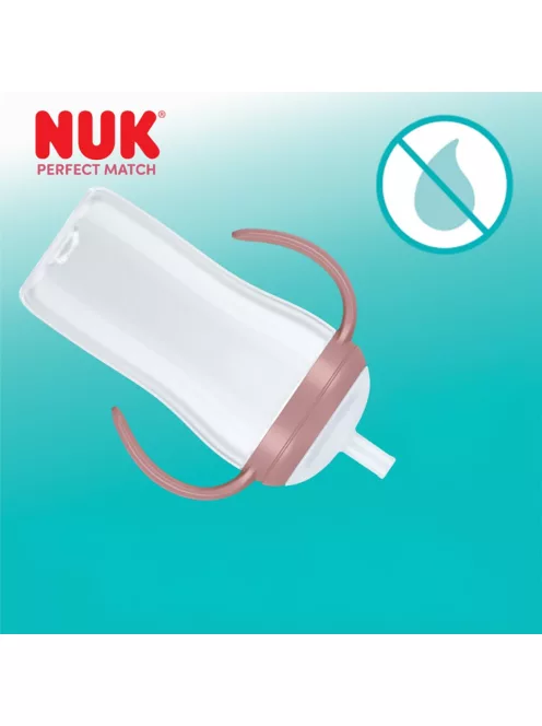 NUK Perfect Match tanuló cumisüveg szívószállal BEAR 260 ml