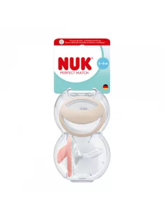 Baba cumi  NUK Perfect Match 0-6m 2 db beige/red