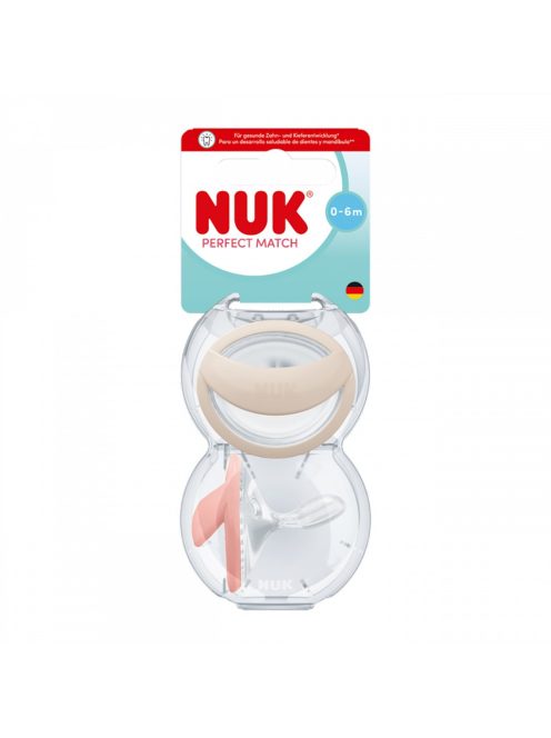 Baba cumi  NUK Perfect Match 0-6m 2 db beige/red