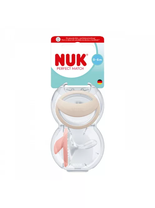 Baba cumi  NUK Perfect Match 0-6m 2 db beige/red