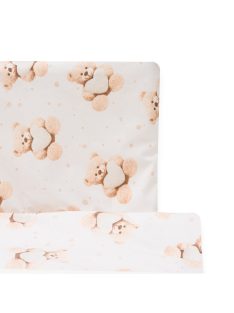   2-részes ágyneműhuzat New Baby Love Teddy Bear 90/120 cm beige