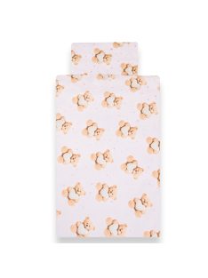   2-részes ágyneműhuzat New Baby Love Teddy Bear 90/120 cm pink