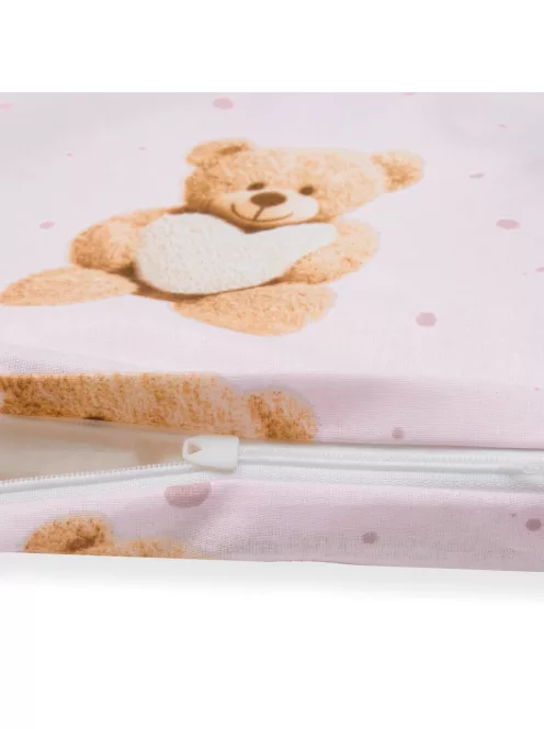 2-részes ágyneműhuzat New Baby Love Teddy Bear 90/120 cm pink