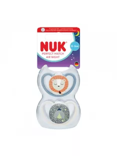 Baba cumi  NUK Perfect Match Air Night FIREFLY/LION 0-6m 2db