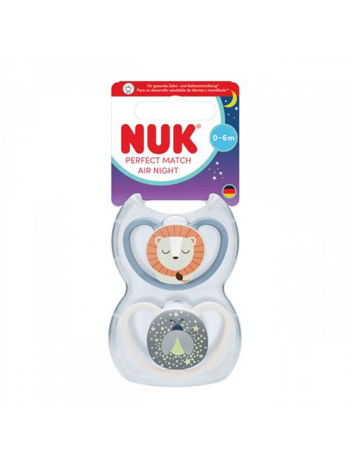 Baba cumi  NUK Perfect Match Air Night FIREFLY/LION 0-6m 2db
