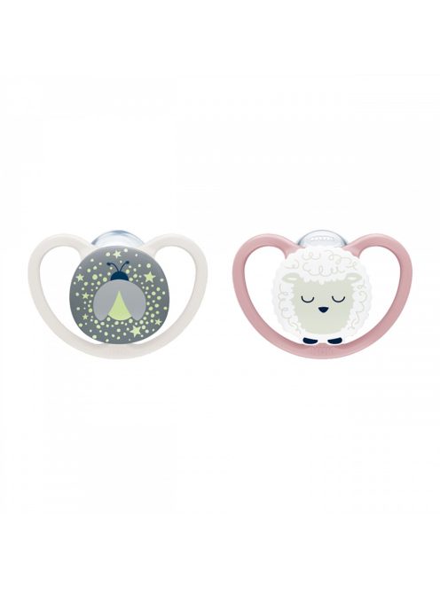 Baba cumi  NUK Perfect Match Air Night FIREFLY/SHEEP 0-6m 2db