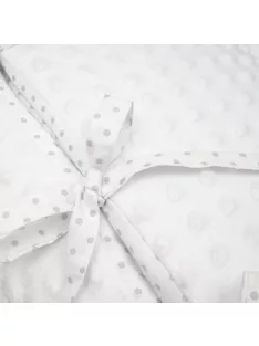 Luxus megkötős pólya Minka New Baby fehér 75x75 cm