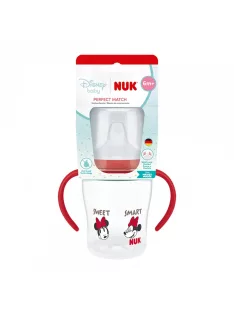   NUK Perfect Match tanuló cumisüveg DISNEY Minnie, red 150 ml