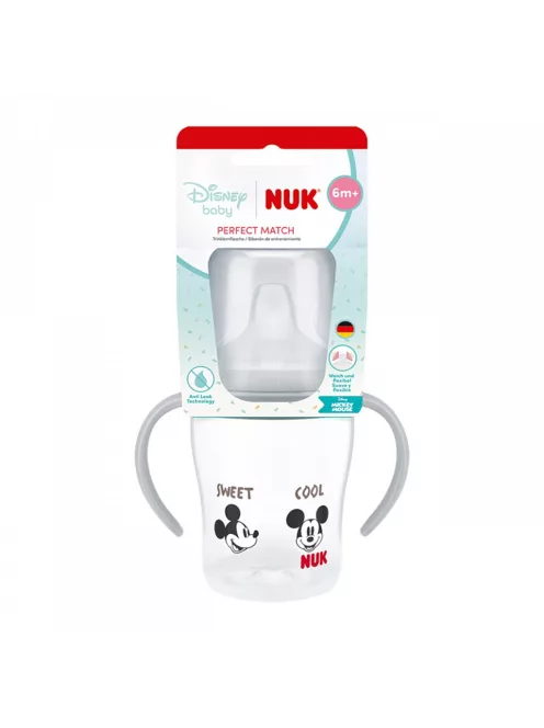 NUK Perfect Match tanuló cumisüveg DISNEY Minnie, grey 150 ml