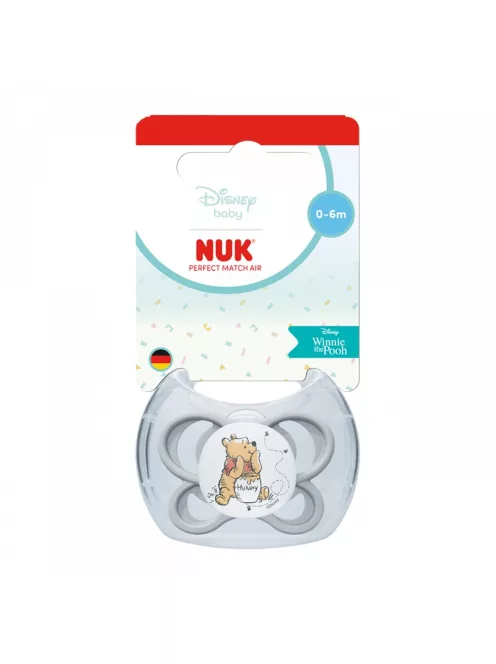 Baba cumi NUK Perfect Match Air Disney Maci Pu 0–6 hónapos grey