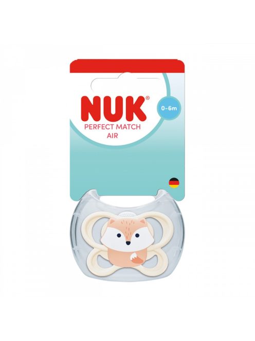 Baba cumi  NUK Perfect Match Air FOX 0-6m 1db box