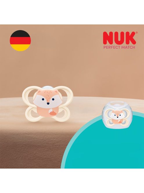 Baba cumi  NUK Perfect Match Air FOX 0-6m 1db box