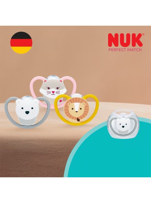 Baba cumi  NUK Perfect Match Air POLAR BEAR 18+m 1db box