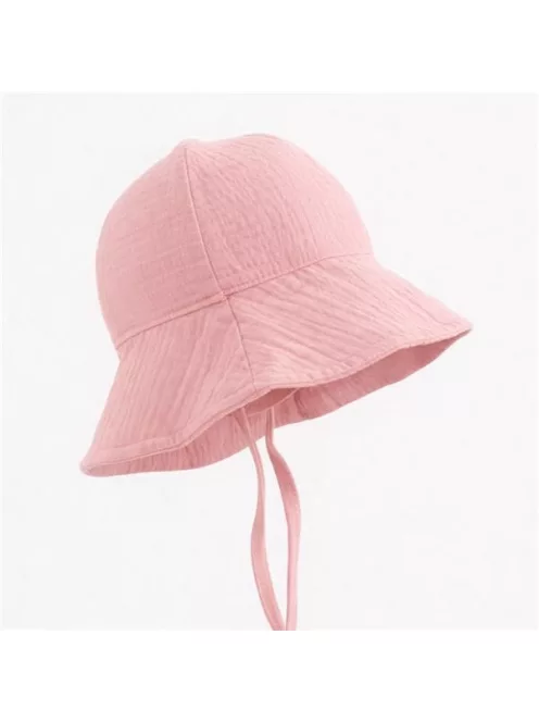 Baba muszlin kalap New Baby pink