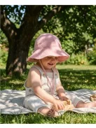 Baba muszlin kalap New Baby pink