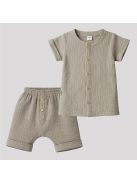 Baba muszlin ing rövidnadrággal New Baby linen