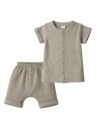 Baba muszlin ing rövidnadrággal New Baby linen