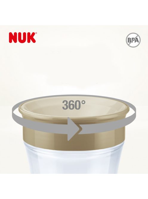 Bájos itató pohár Magic Minnie  NUK (8+ m.) 360° 230 ml