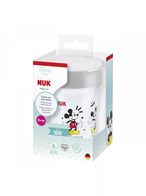 Bájos itató pohár Magic Mickey Mouse NUK (8+ m.) 360° 230 ml