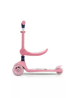   FUZZY háromkerekű üléses-scooter egyensúlyozó roller gyerekeknek pink
