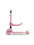 FUZZY háromkerekű üléses-scooter egyensúlyozó roller gyerekeknek pink