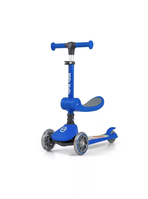FUZZY háromkerekű üléses-scooter egyensúlyozó roller gyerekeknek blue