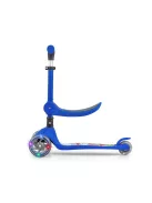 FUZZY háromkerekű üléses-scooter egyensúlyozó roller gyerekeknek blue