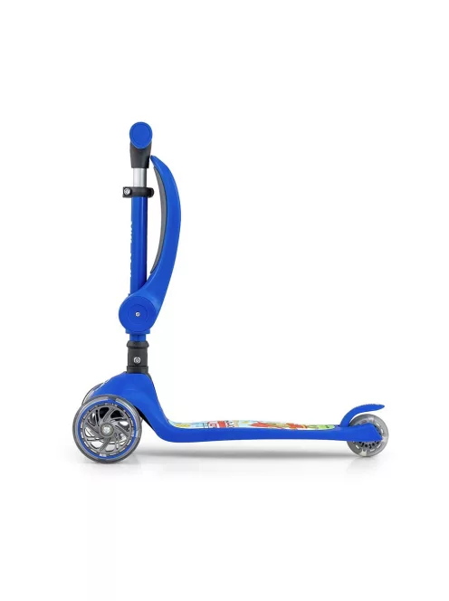 FUZZY háromkerekű üléses-scooter egyensúlyozó roller gyerekeknek blue