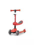FUZZY háromkerekű üléses-scooter egyensúlyozó roller gyerekeknek red