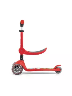   FUZZY háromkerekű üléses-scooter egyensúlyozó roller gyerekeknek red