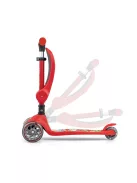 FUZZY háromkerekű üléses-scooter egyensúlyozó roller gyerekeknek red