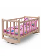 Fa babaágy-bölcső ágyneművel Baby Mix bears