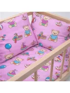 Fa babaágy-bölcső ágyneművel Baby Mix bears