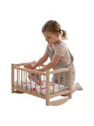 Fa babaágy-bölcső ágyneművel Baby Mix bears