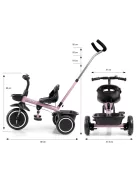 Gyerek háromkerekű bicikli Milly Mally Axel pink