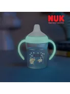 NUK Perfect Match tanulópalack 150 ml, szilikon itatófejjel és hőmérséklet-ellenőrzéssel, világító