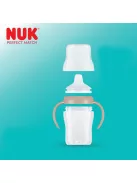 NUK Perfect Match tanulópalack 150 ml, szilikon itatófejjel és hőmérséklet-ellenőrzéssel, világító