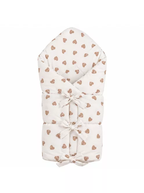 Klasszikus megkötős pólya New Baby szívek