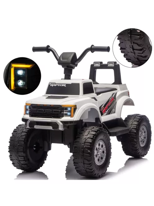 Elektromos négykerekű Milly Mally Ford F-150 Raptor white