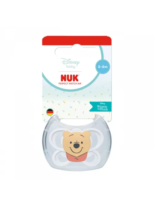 Baba cumi NUK Perfect Match Air Disney Maci Pu 0–6 hónapos white