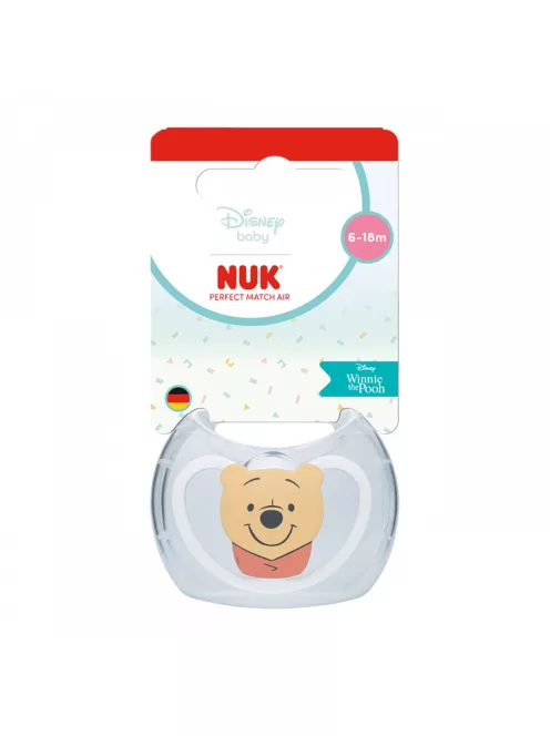 Baba cumi NUK Perfect Match Air Disney Maci Pu  6-18 hónapos white